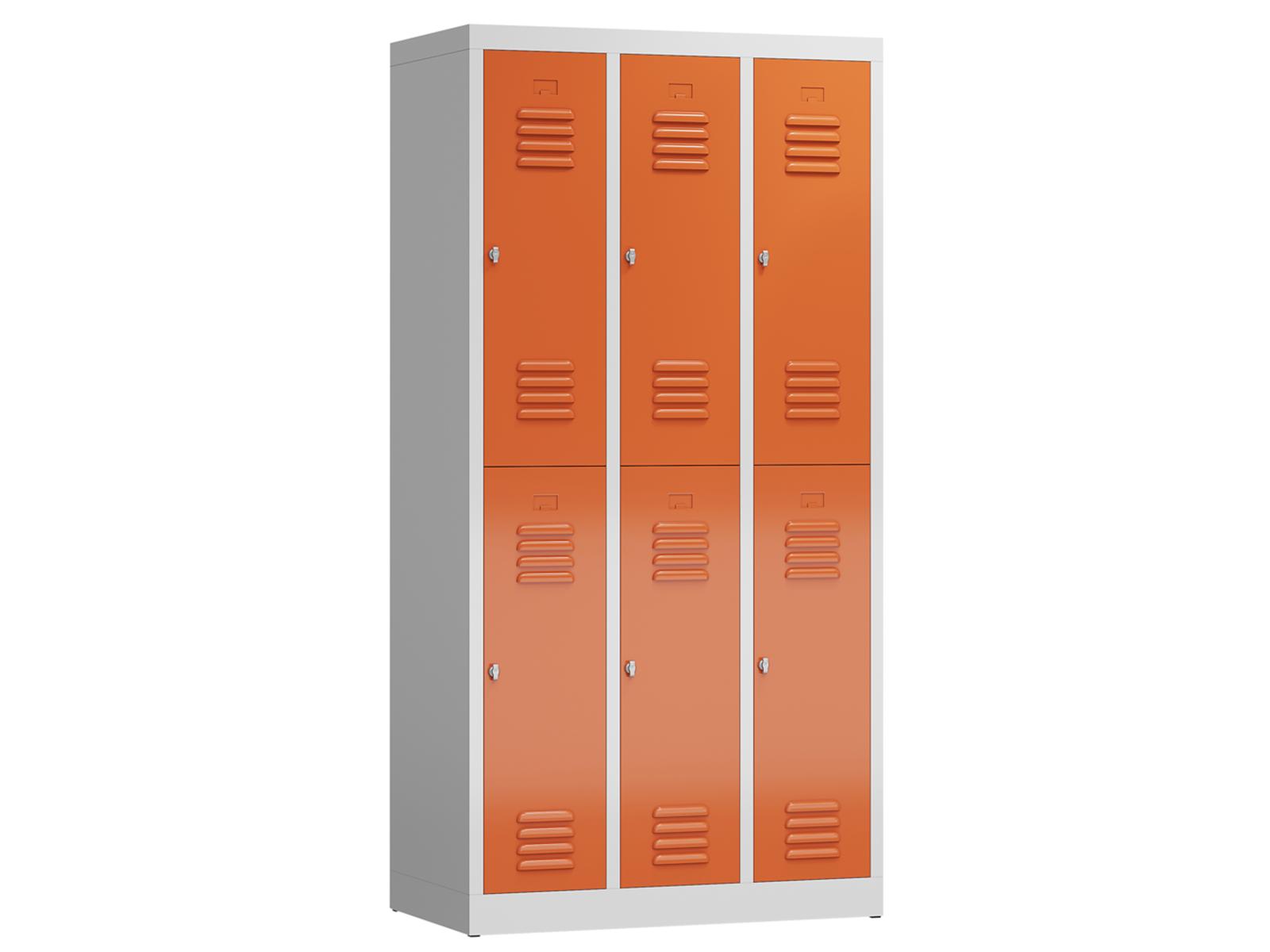 Spind Serie Spindmax® Spind doppelstöckig - 3 Abteile 300mm Abteilbreite