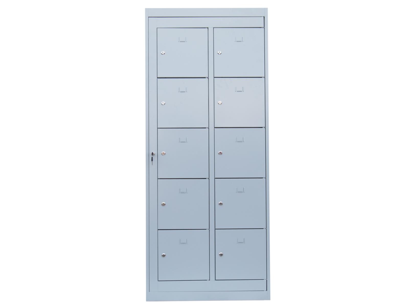 Spind Serie Ideal Spind - Verteilerschrank 2 Abteil / 10 Fächer