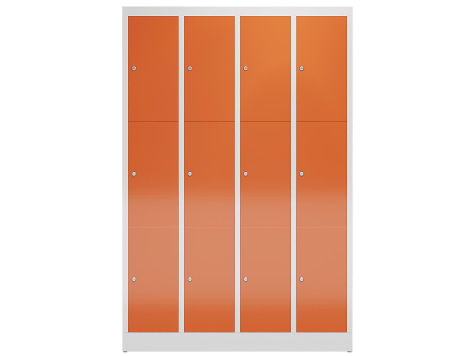 Schließfachschrank Serie Spindmax® Spind - 12 Fächer / 4 Abteile 300mm Abteilbreite