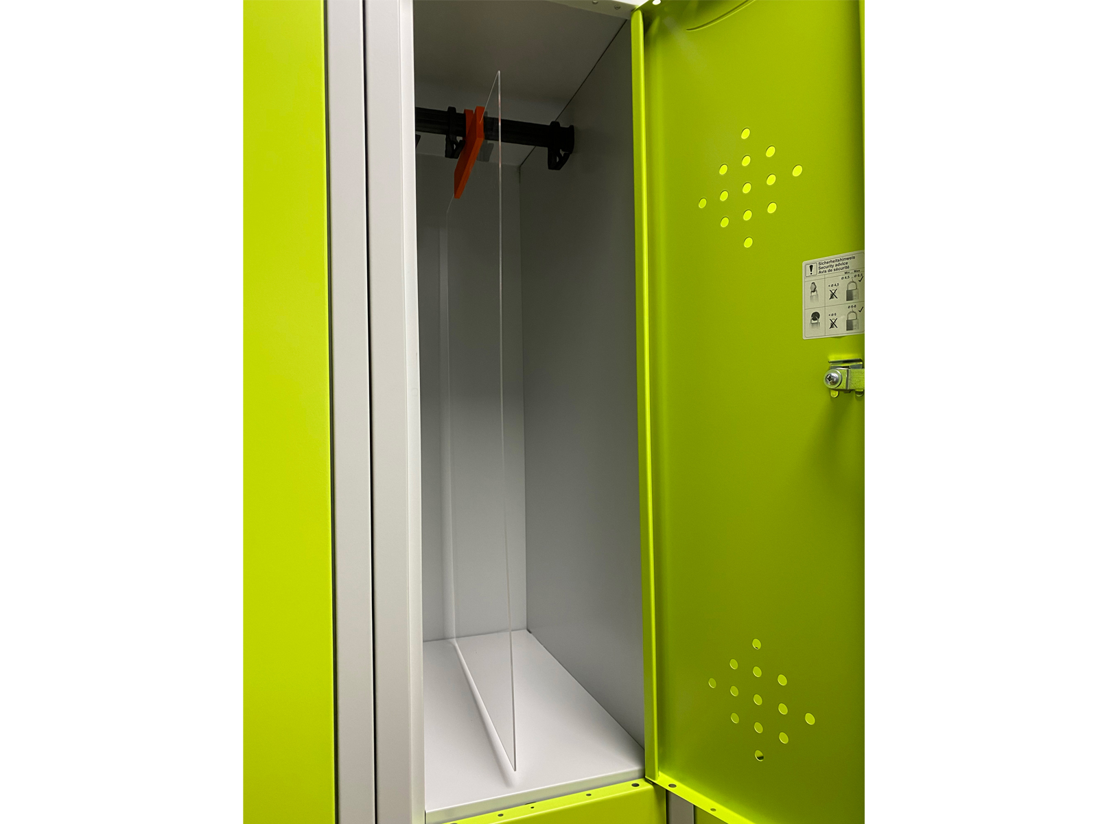 Trennwand 76,5cm hoch aus Acryl - Transparent