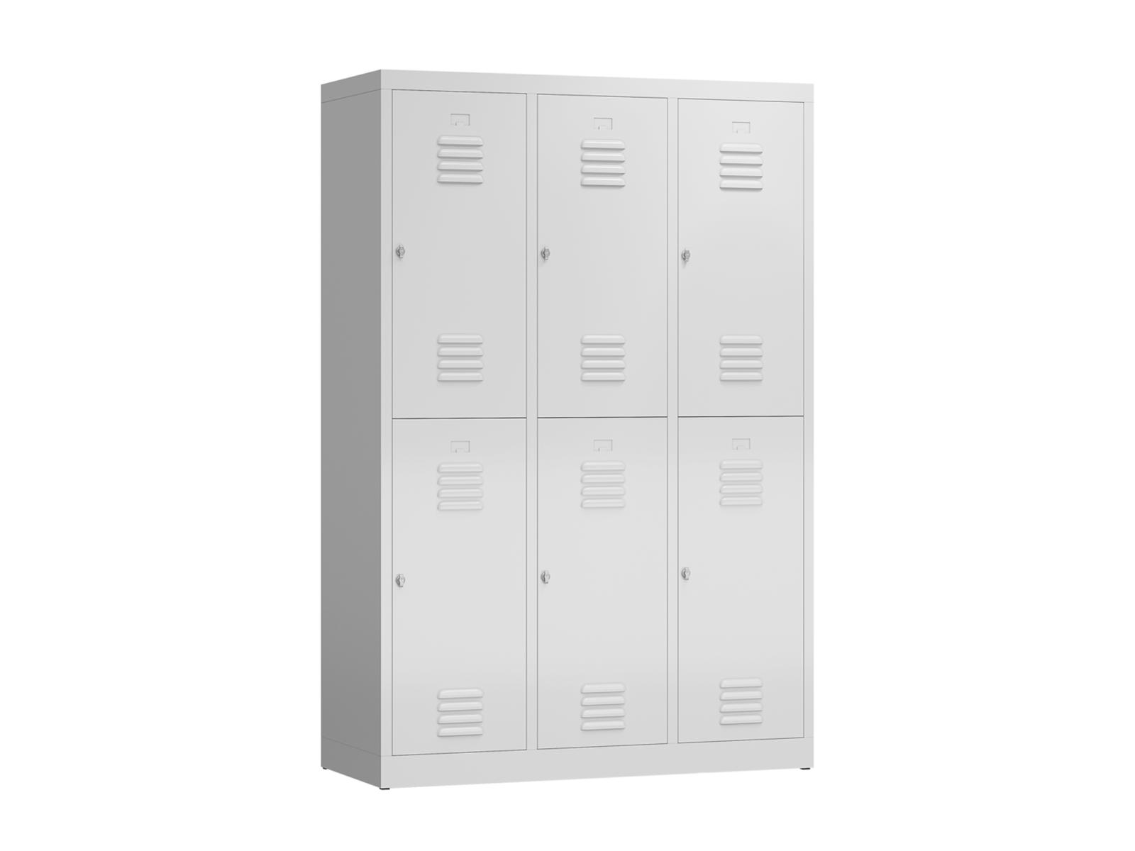 Spind Serie X-Ideal Spind doppelstöckig - 3 Abteile 400mm Abteilbreite