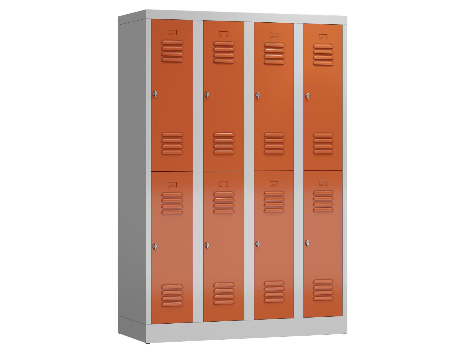 Spind Serie Spindmax® Spind doppelstöckig - 4 Abteile 300mm Abteilbreite