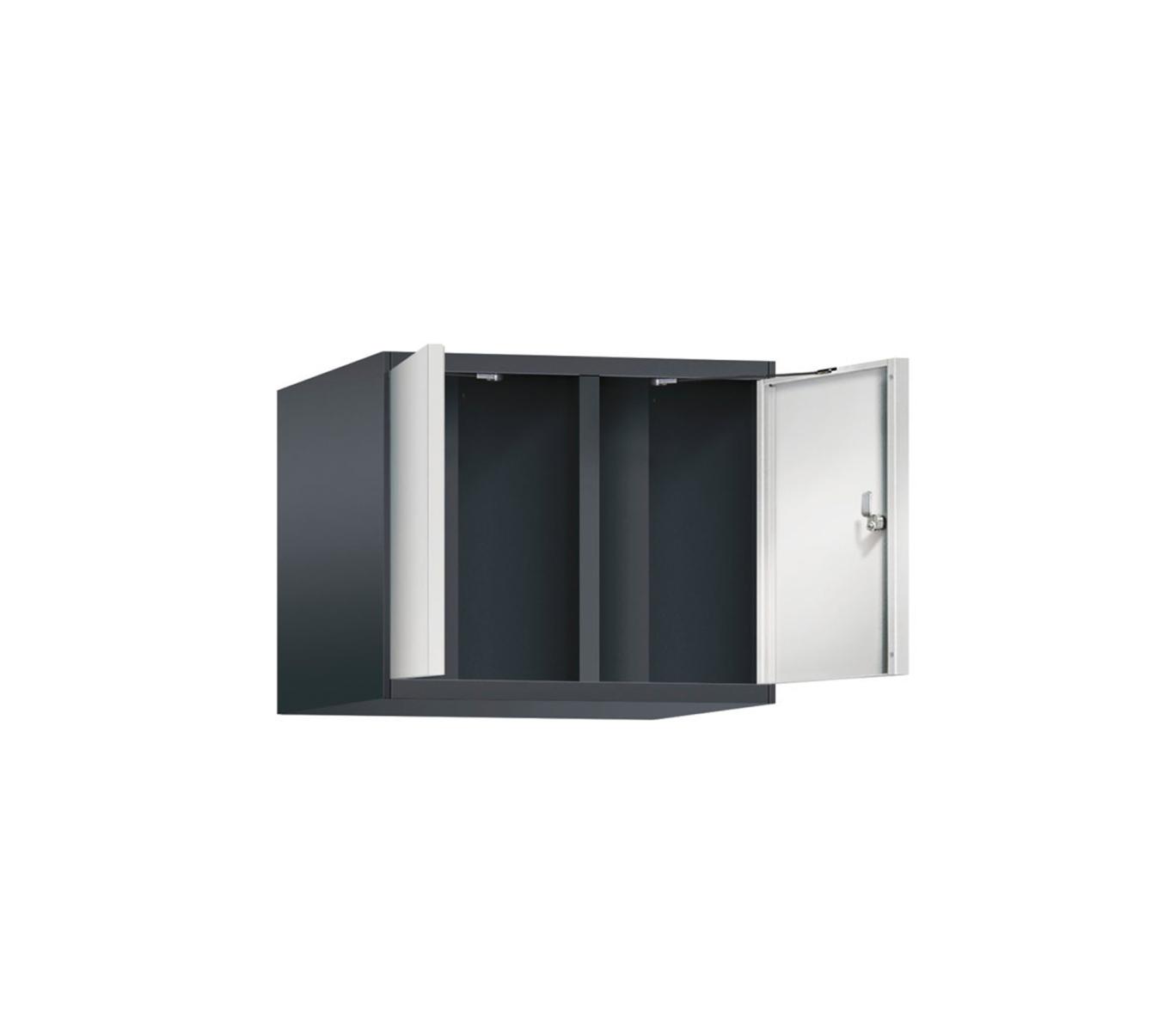 Aufsatzschränke nach Arbeitsstättenrichtlinien S3000 Evolo - 2 Abteile - 400mm Abteilbreite