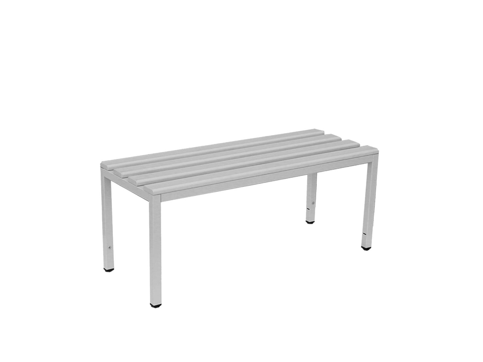 Sitzbank Ideal freistehend mit Kunststoffleisten - 1500mm breit