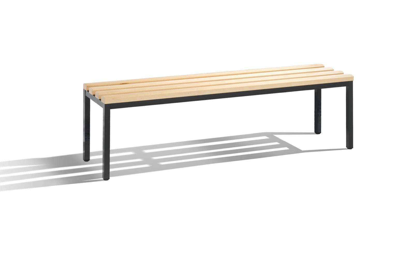 Garderobenbank Serie 2000/3000 freistehend 1500mm breit