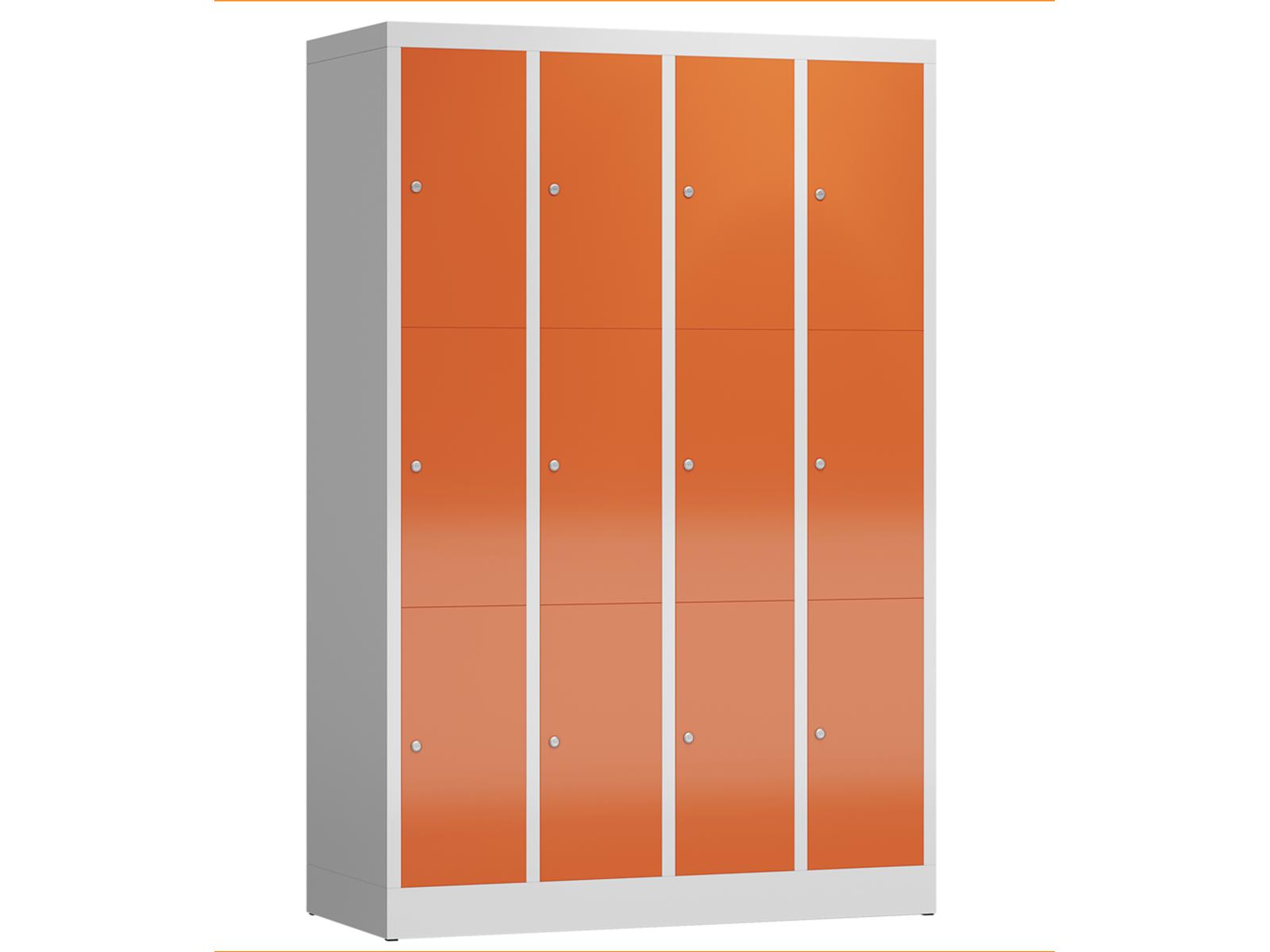 Schließfachschrank Serie Spindmax® Spind - 12 Fächer / 4 Abteile 300mm Abteilbreite