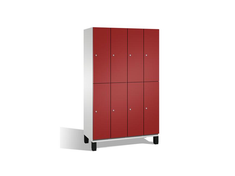 Spind Cambio doppelstöckig- 4 Abteilen 300mm Abteilbreite