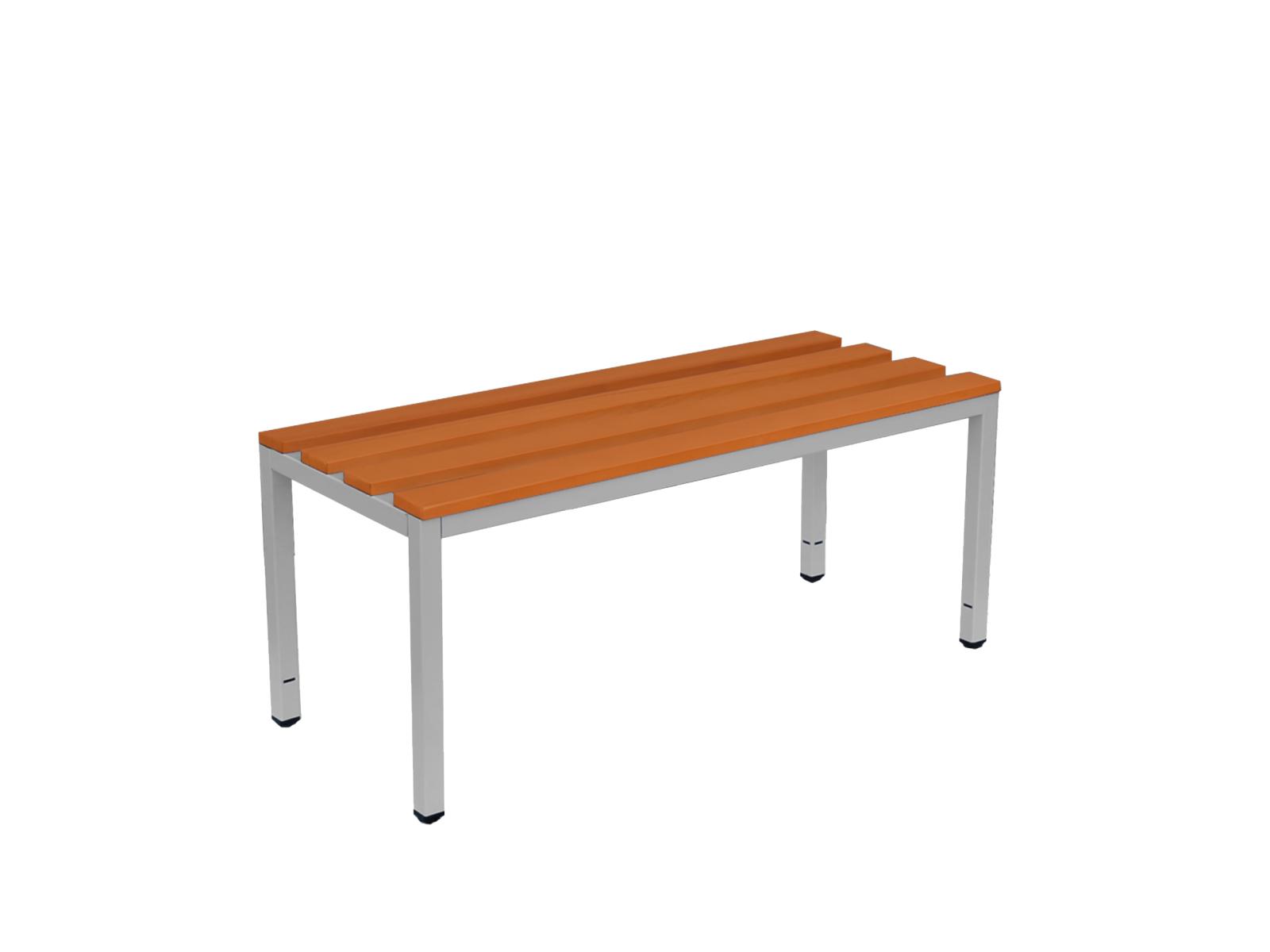 Sitzbank Ideal freistehend mit Buchenleisten - 1500mm breit