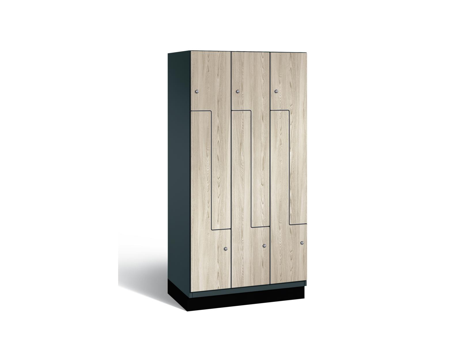 Z-Spind Serie Cambio - 3 Abteil / 6 Fächer 300mm Abteilbreite