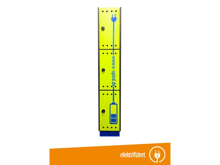 E-Bike Ladestation / Ladeschrank - 3 Ladeeinheiten