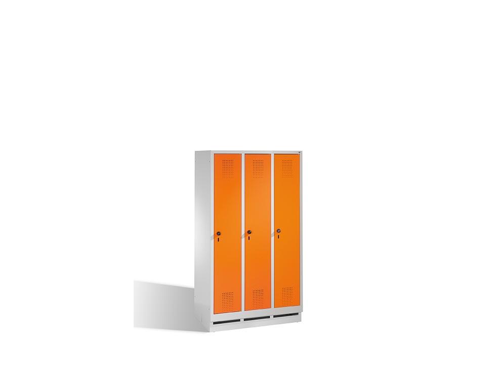 Spind Jonas - Garderobenschrank für Grundschulen - 3 Abteile