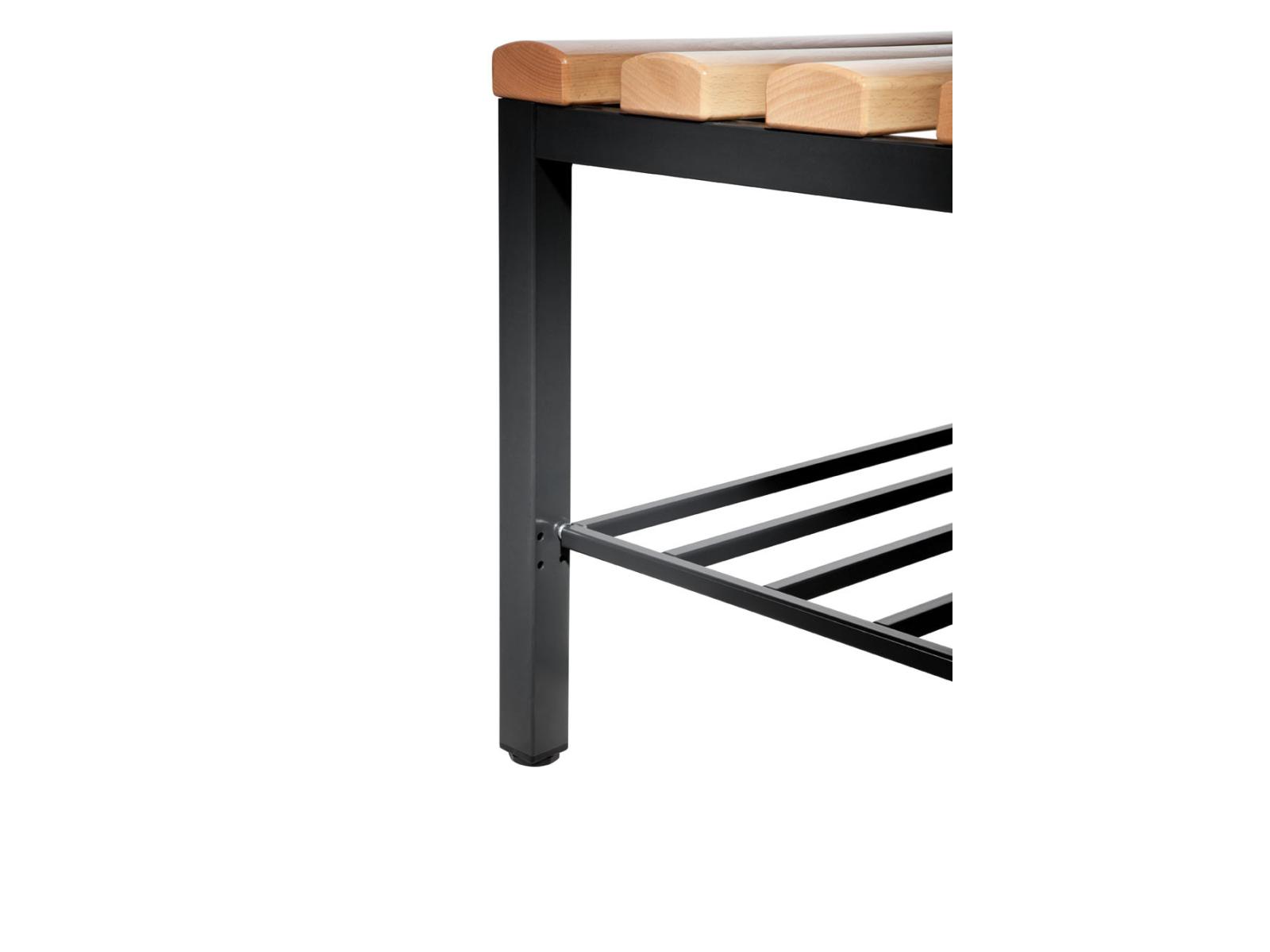 Garderobenbank Serie 2000/3000 einseitig 1960mm breit