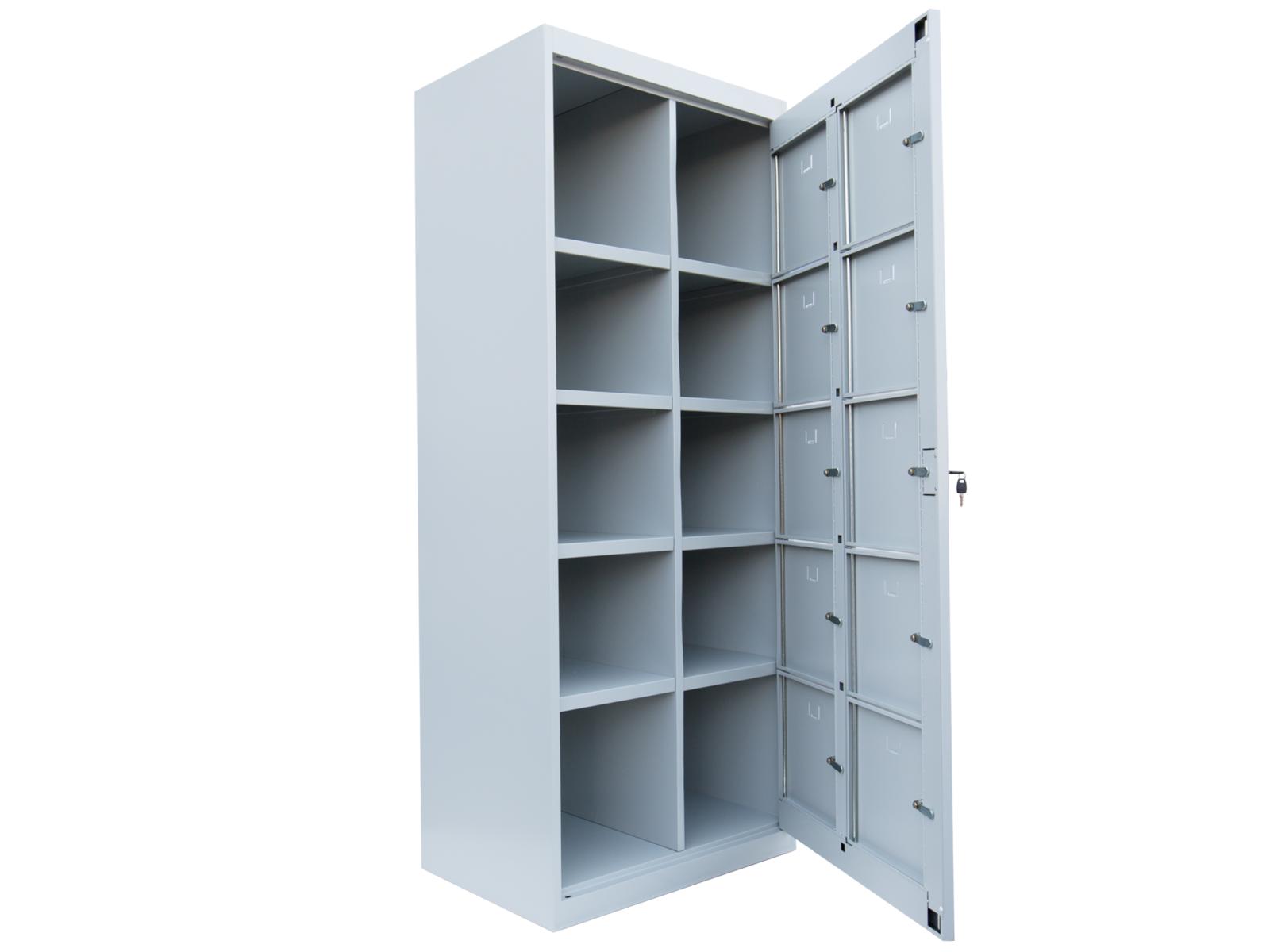 Spind Serie Ideal Spind - Verteilerschrank 2 Abteil / 10 Fächer