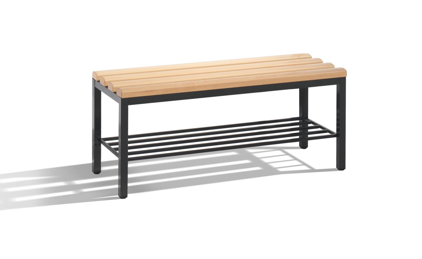 Garderobenbank Serie 2000/3000 freistehend 1000mm breit