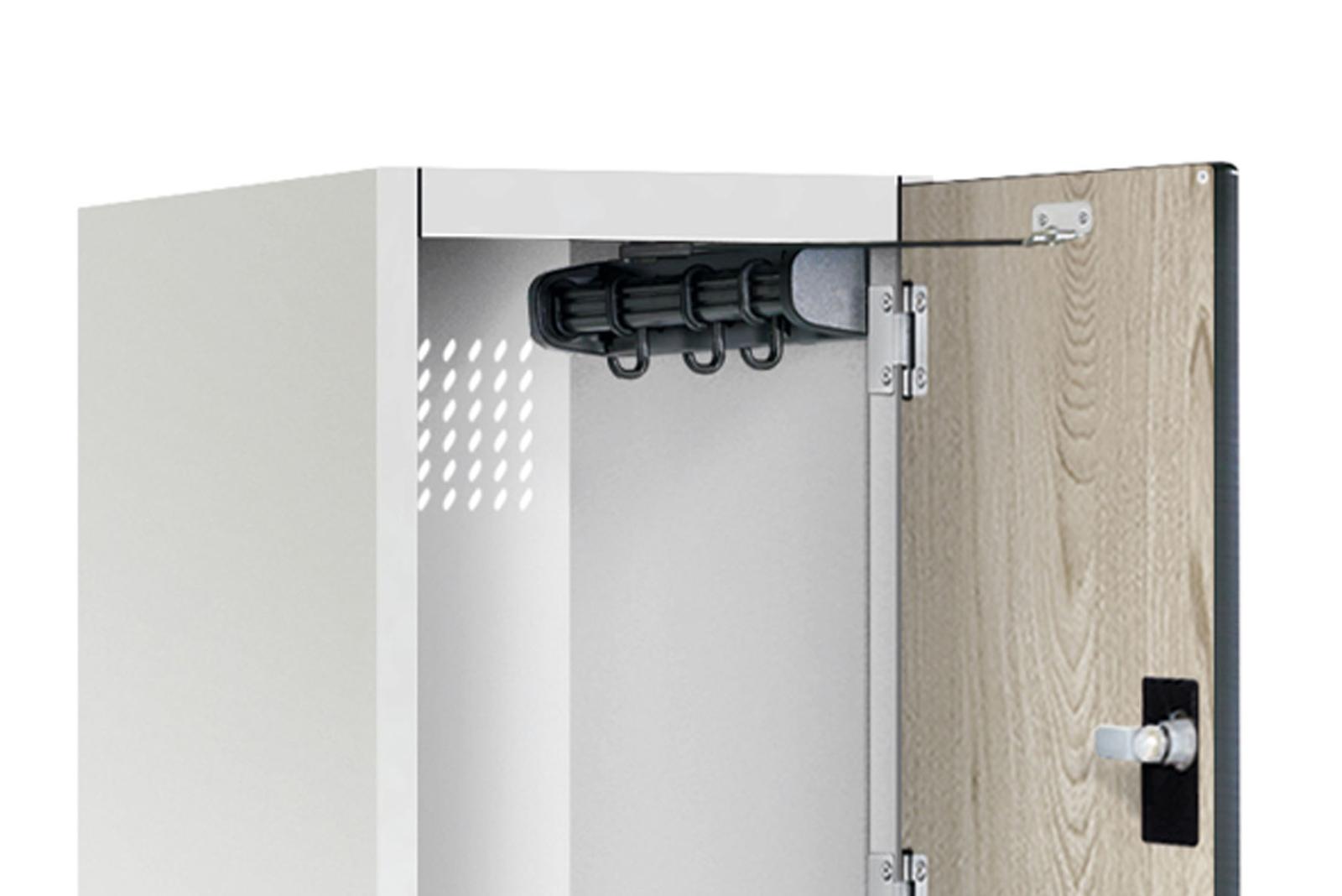 Z-Spind Serie Cambio - 1 Abteil / 2 Fächer 400mm Abteilbreite