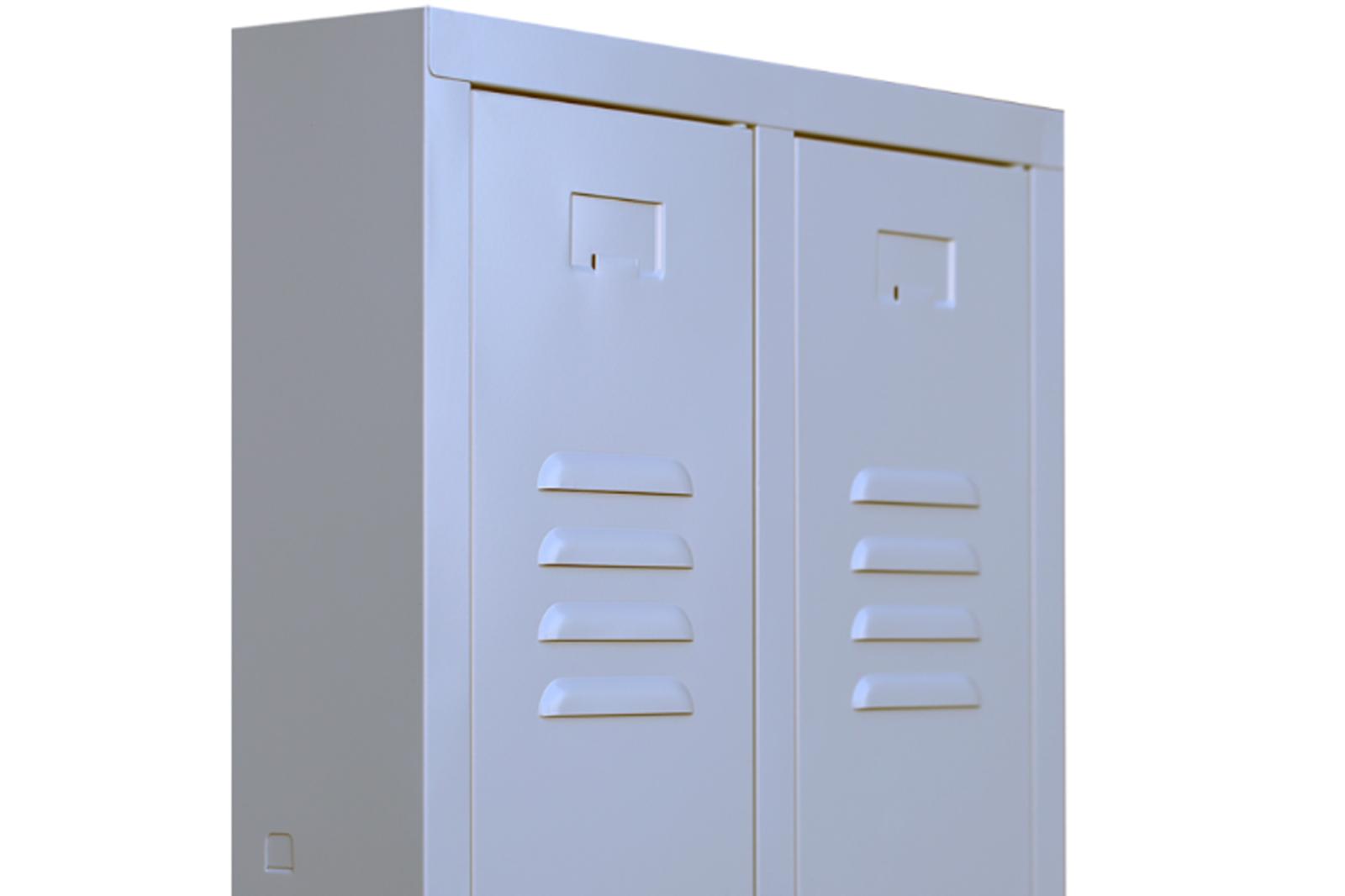 Spind Serie Spindmax® Spind doppelstöckig mit Sitzbankuntergestell - 2 Abteile 400mm Abteilbreite