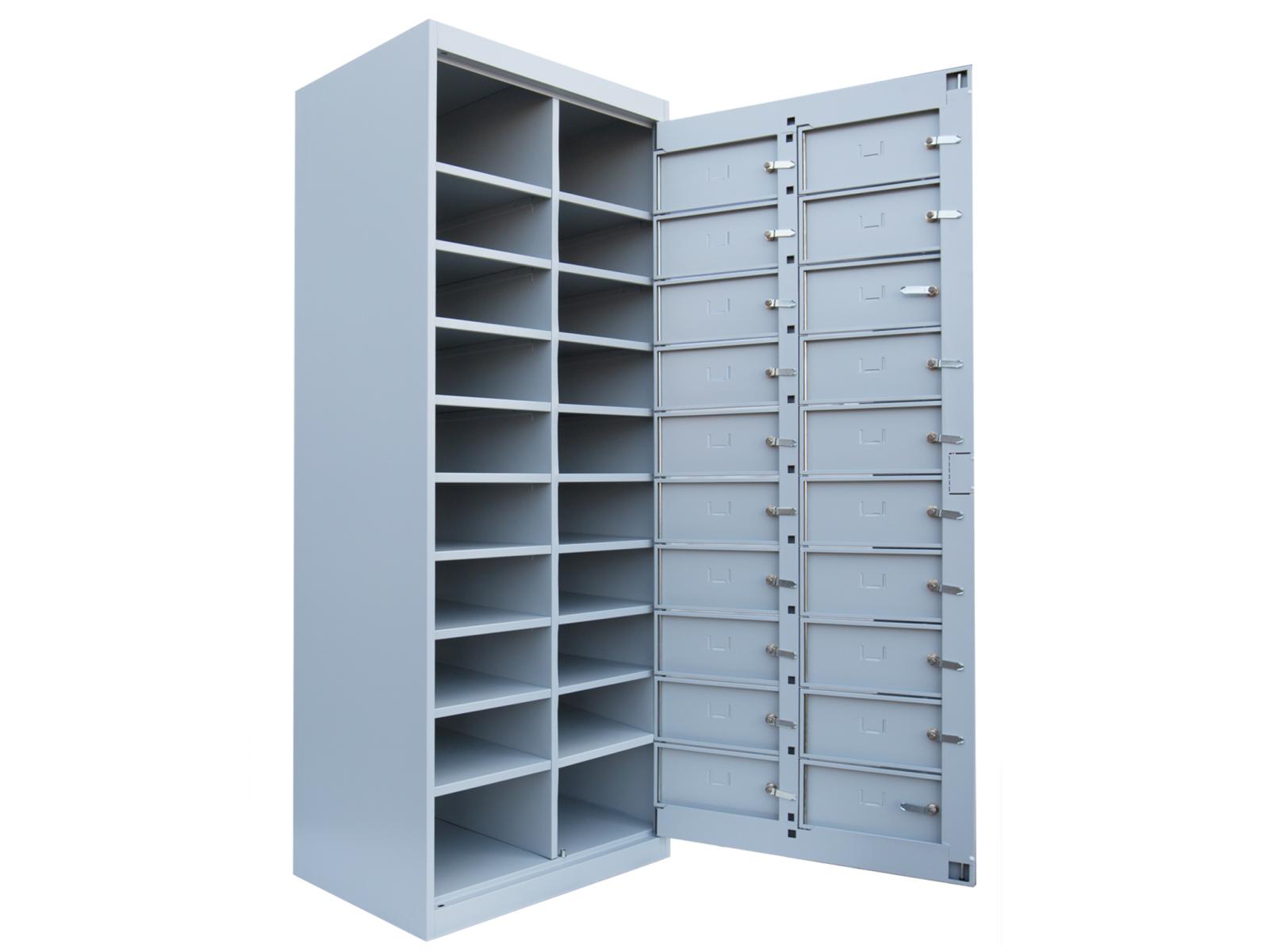 Spind Serie Ideal Spind - Verteilerschrank 2 Abteil / 20 Fächer