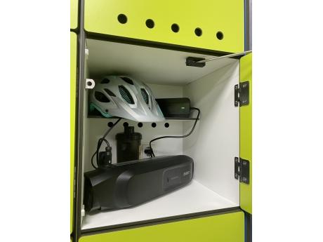E-Bike Ladestation / Ladeschrank - 4 Ladeeinheiten