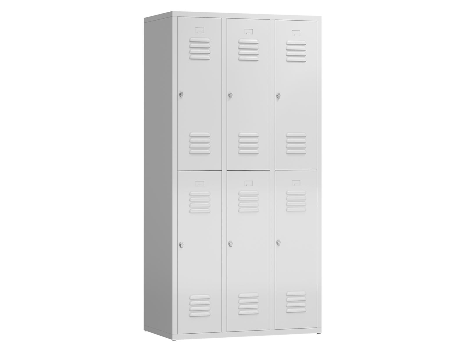 Spind Serie X-Ideal Spind doppelstöckig - 3 Abteile 300mm Abteilbreite