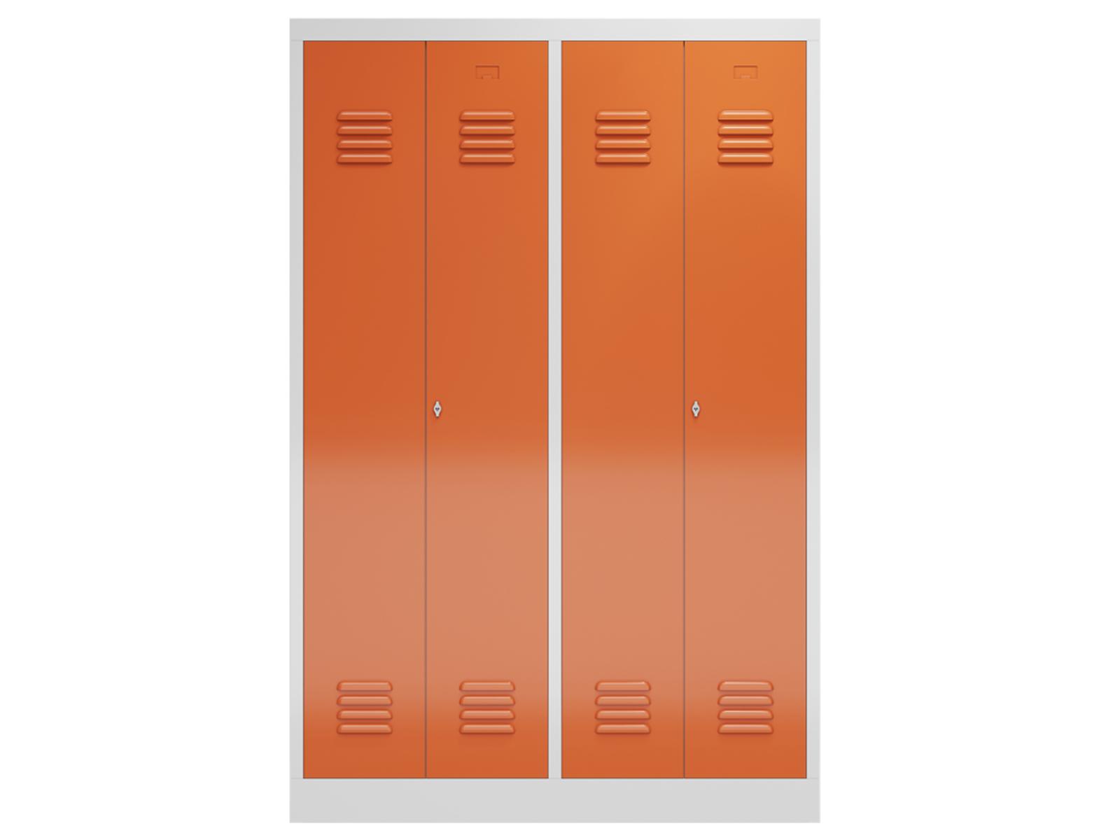 Spind Serie Spindmax® Spind nach Arbeitsstättenrichtlinien - für 2 Personen 4x300mm Abteilbreite