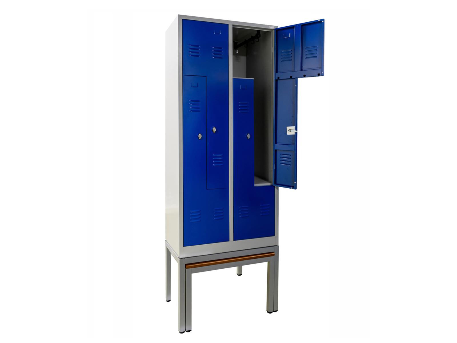 Z-Spind Spind Serie Ideal Spind mit ausziehbarer Sitzbank - 2 Abteile / 4 Fächer