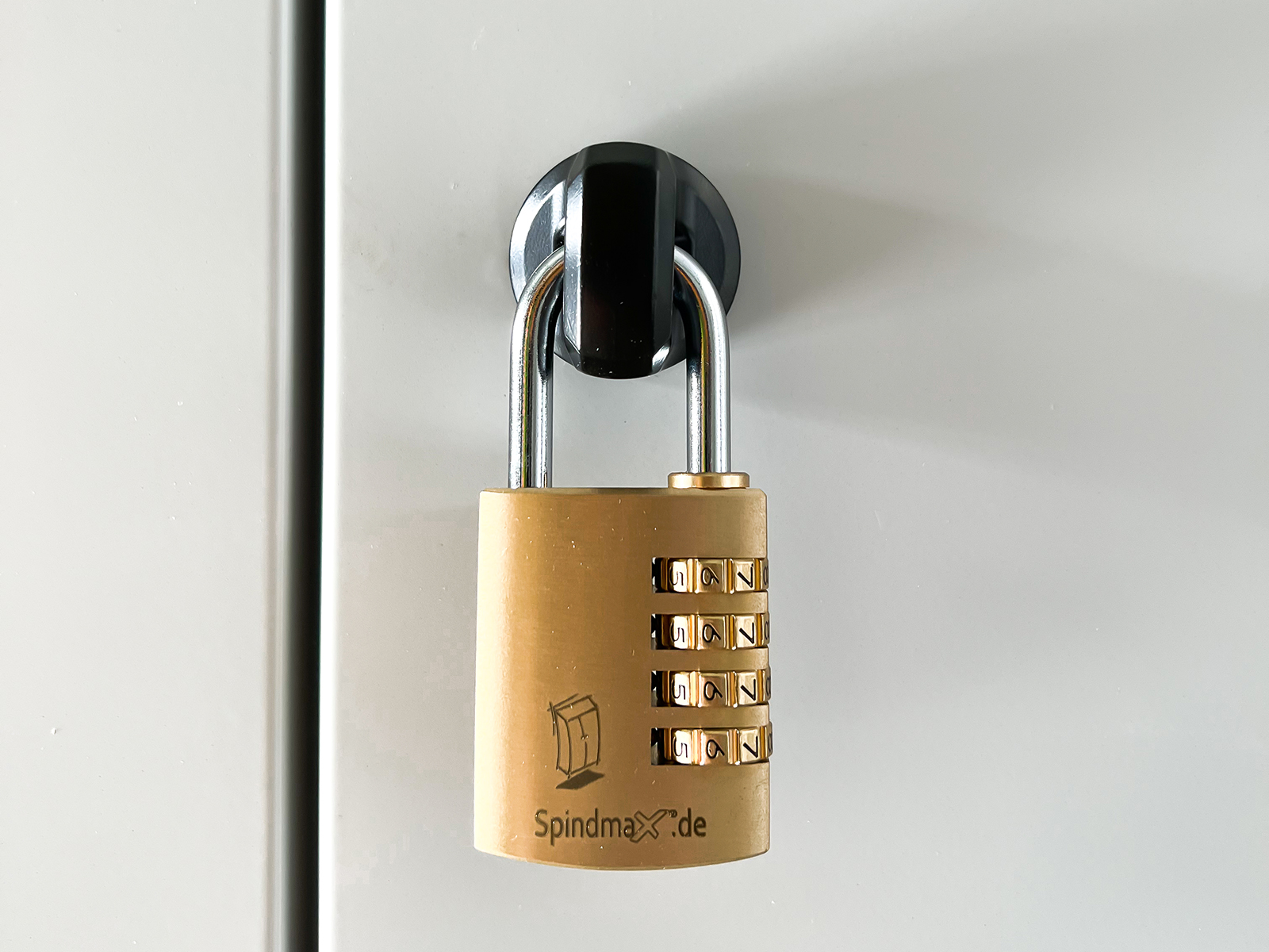Sicherheitsdrehriegel mit Zahlenvorhängeschloss Typ 1