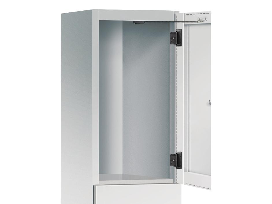 Schließfachschrank Cambio - 12 Fächer / 2 Abteile 300mm Abteilbreite