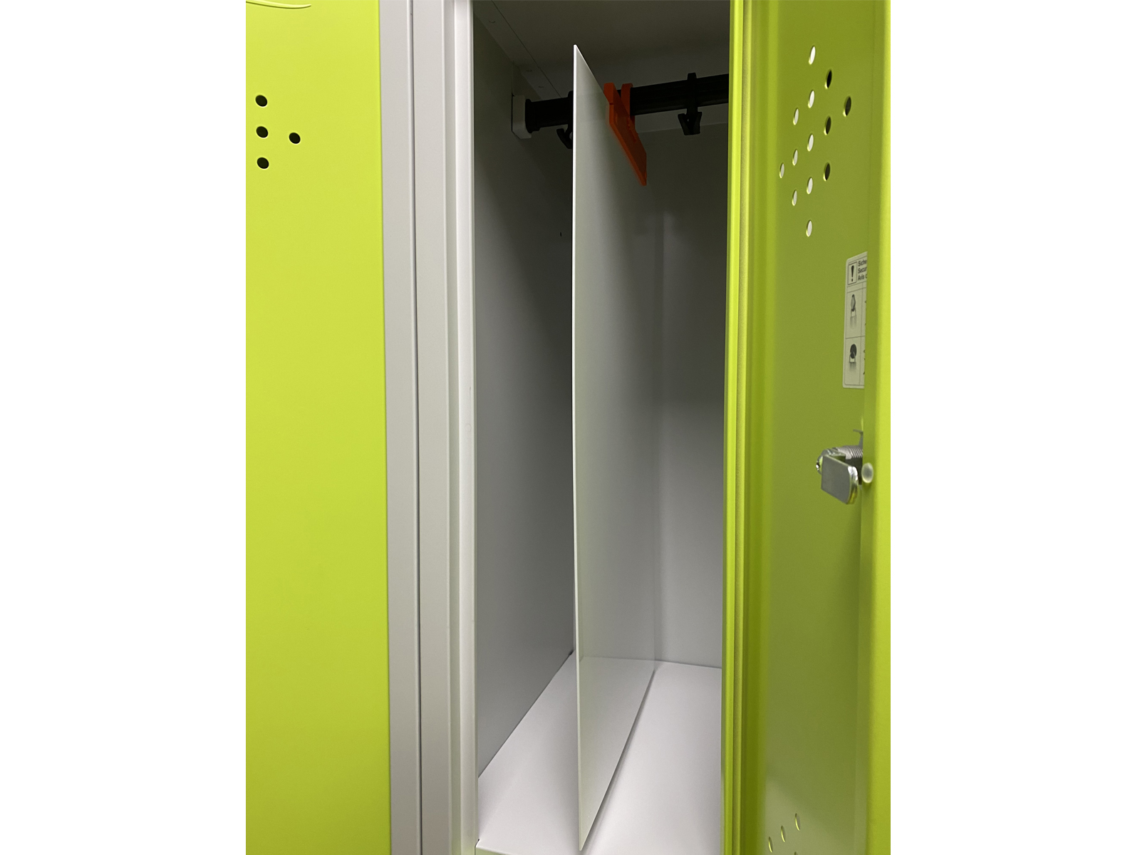 Trennwand 76,5cm hoch aus Acryl - Weiß