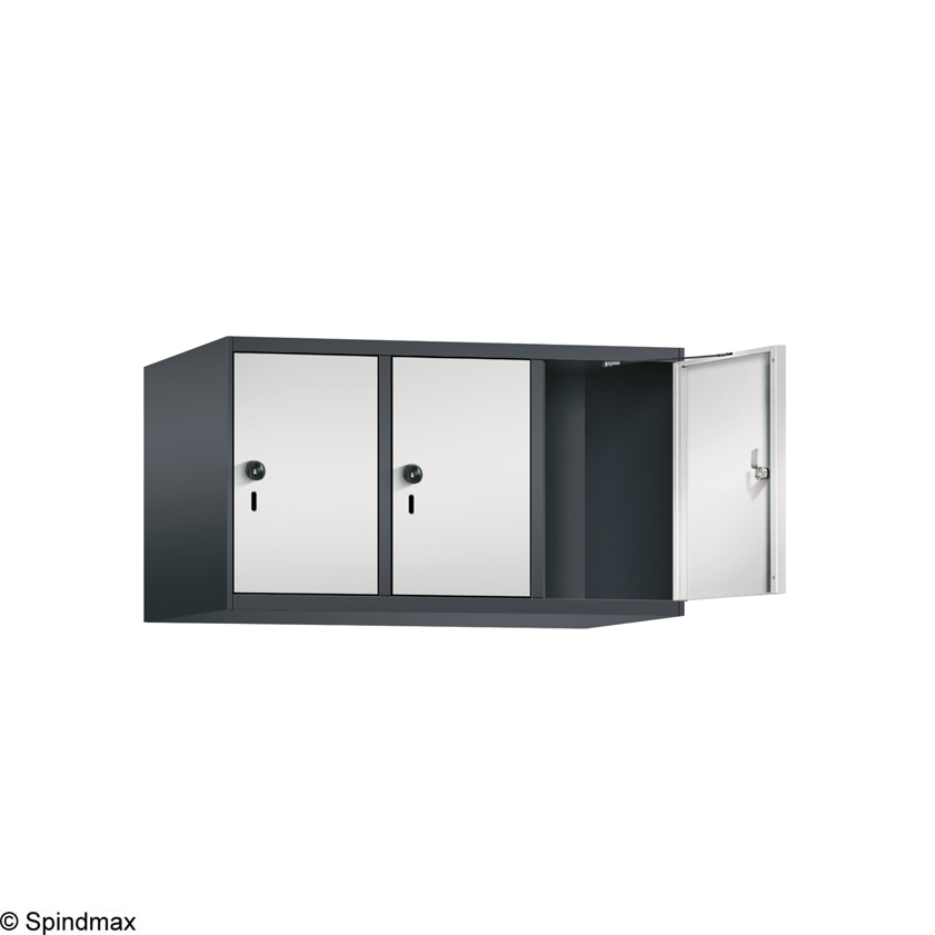 Aufsatzschränke S3000 Evolo - 3 Abteile - 400mm Abteilbreite