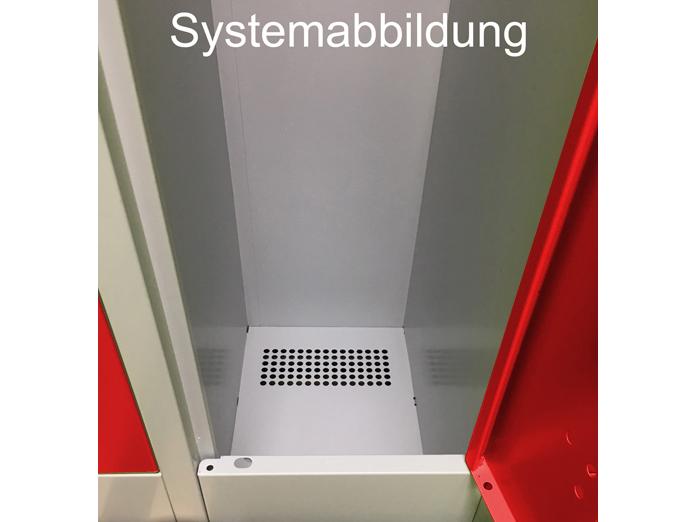 Spind S2000 Classic mit vorgebauter Sitzbank - 1 Abteil 300mm Abteilbreite