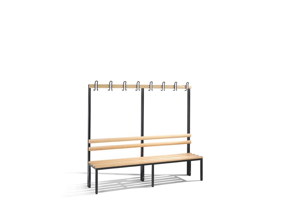 Garderobenbank Serie 2000/3000 einseitig 1960mm breit