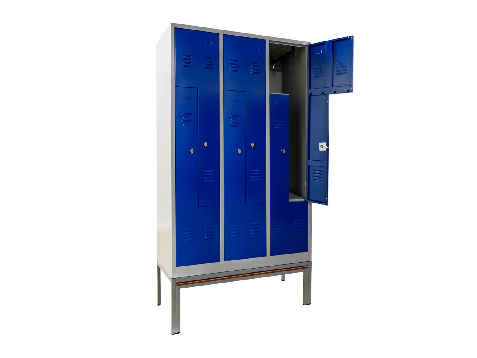 Z-Spind Spind Serie Ideal Spind mit ausziehbarer Sitzbank - 3 Abteile / 6 Fächer