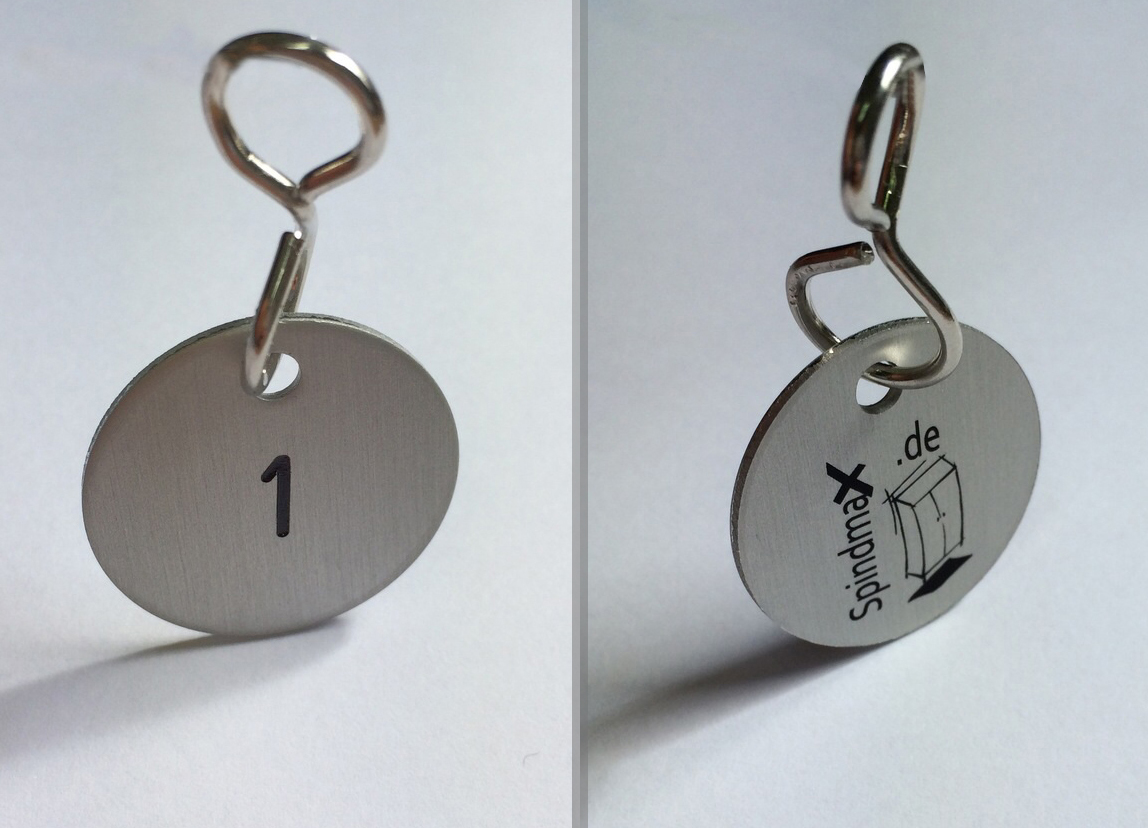 Schlüsselanhänger mit Nummer - Spindmax.de