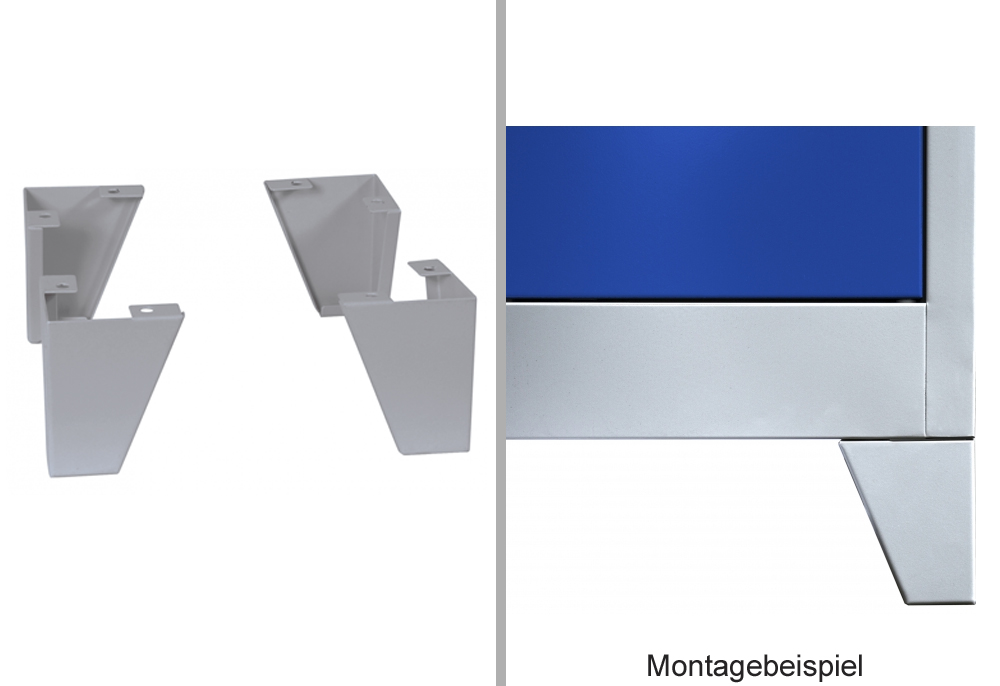 Füße Set Typ 2 Lichtgrau + 100mm (wird lose beigelegt)
