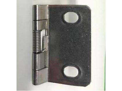 Edelstahlfederband mit Selbstzuhaltung (1 Scharnier je Tür)