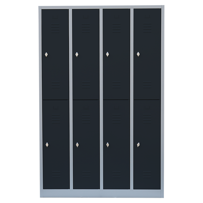 10 Stück Spind Serie IdealSpind doppelstöckig - 4 Abteile 300mm Abteilbreite - Einzelpreis 421,00 EUR netto