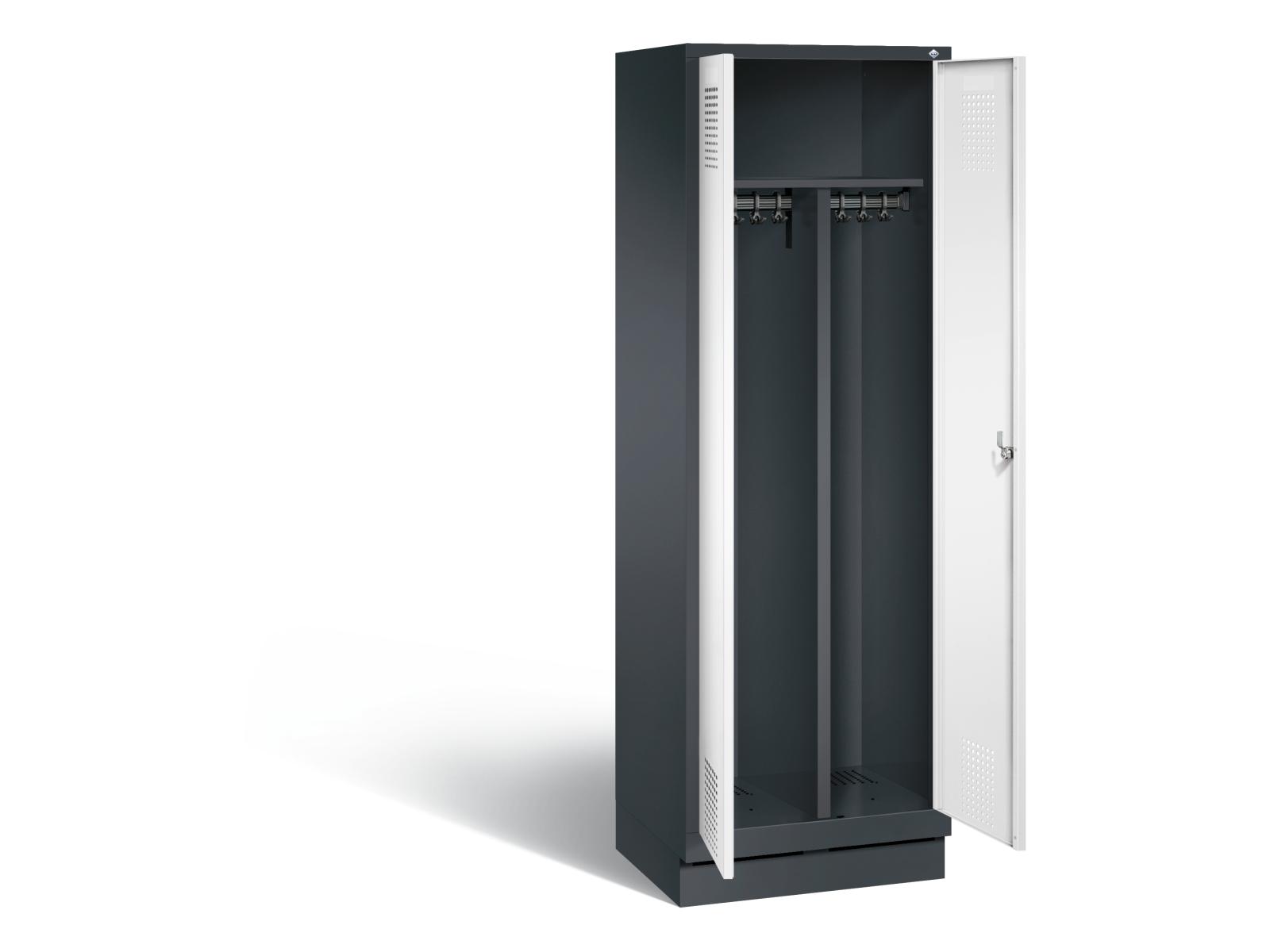 Spind nach Arbeitsstättenrichtlinien S3000 Evolo - für 1 Person 2x300mm Abteilbreite