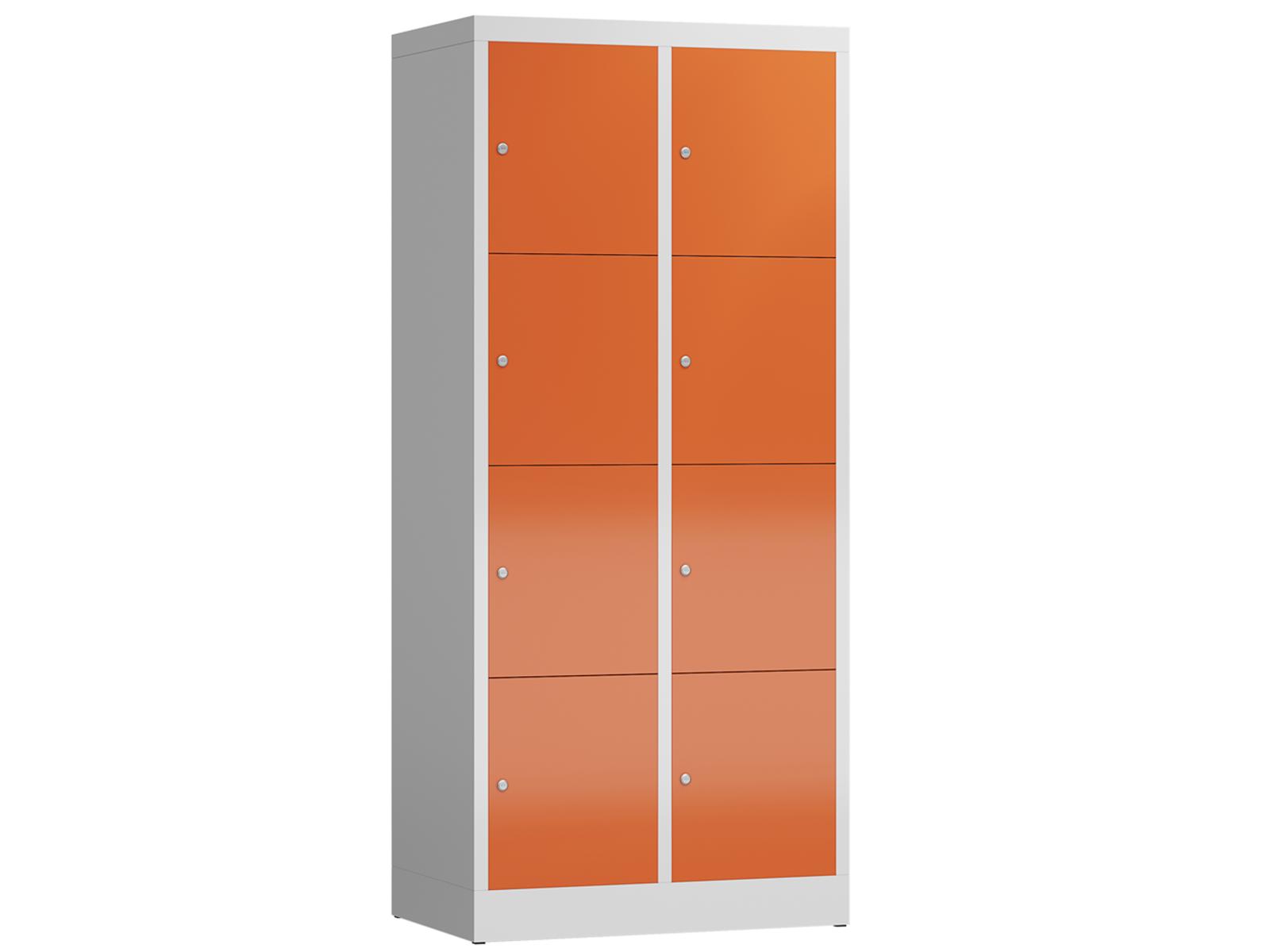 Schließfachschrank Serie Spindmax® Spind - 8 Fächer / 2 Abteil 400mm Abteilbreite