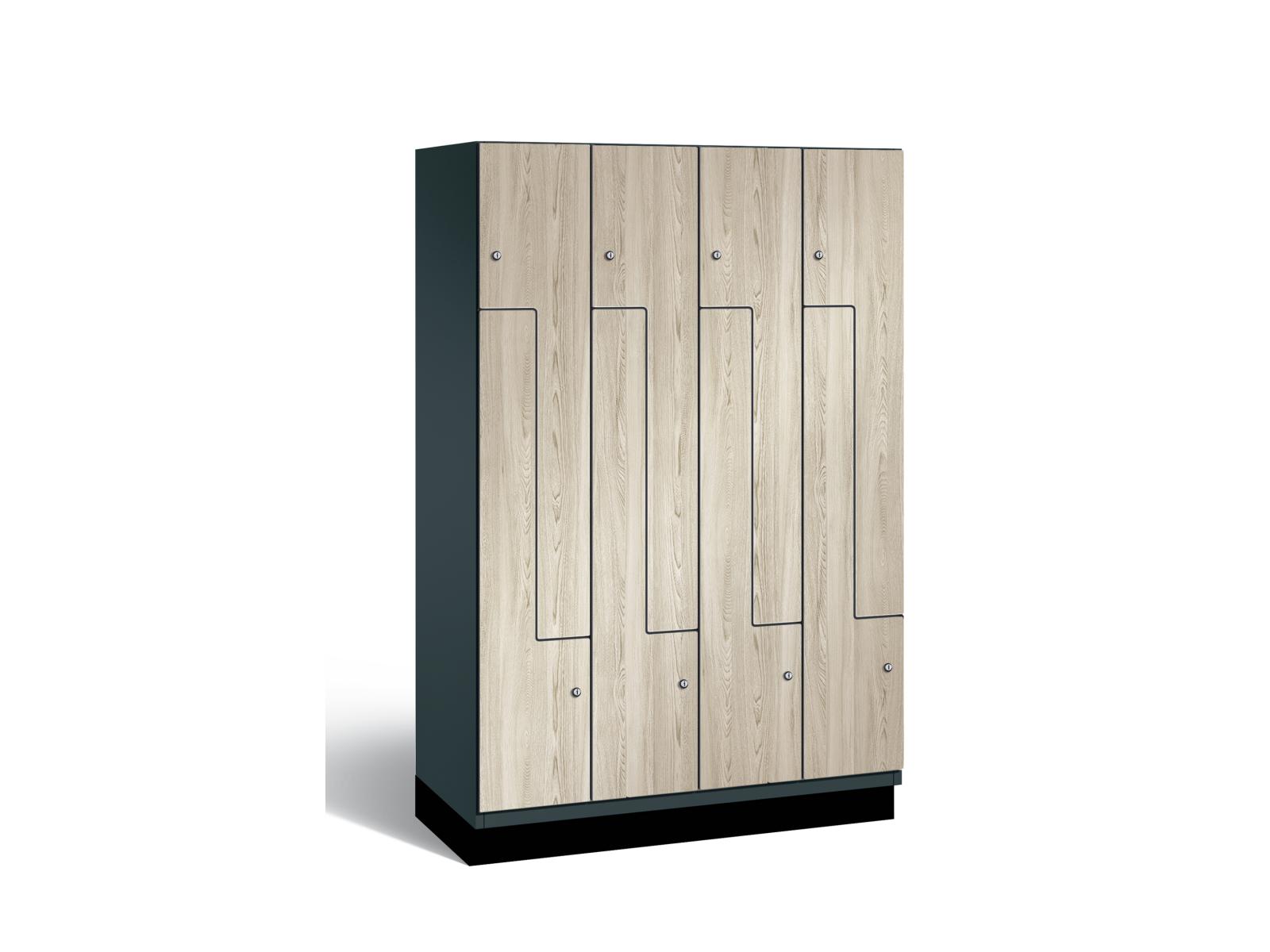 Z-Spind Serie Cambio - 4 Abteil / 8 Fächer 300mm Abteilbreite