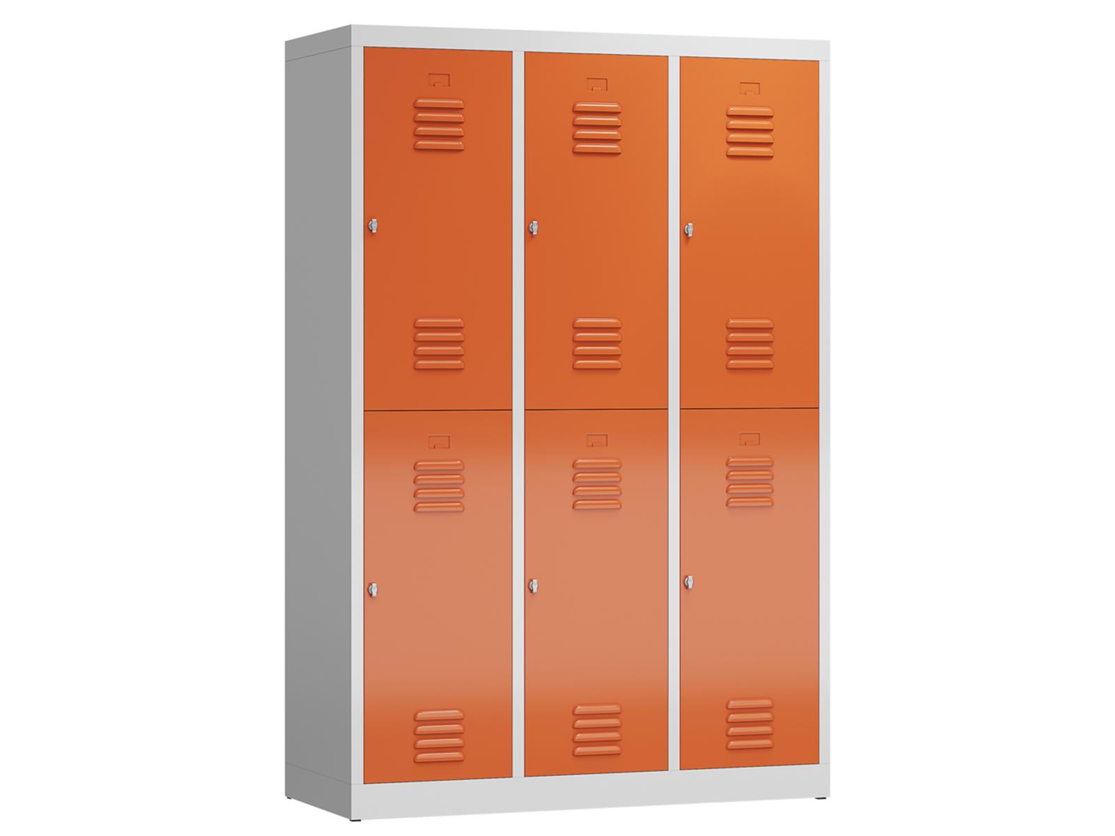 Spind Serie Spindmax® Spind doppelstöckig - 3 Abteile 400mm Abteilbreite