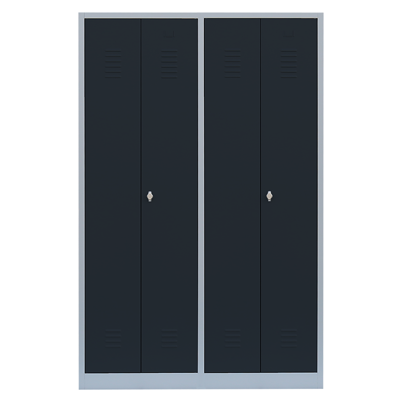 Spind Serie Ideal Spind nach Arbeitsstättenrichtlinien - für 2 Personen 4x300mm Abteilbreite