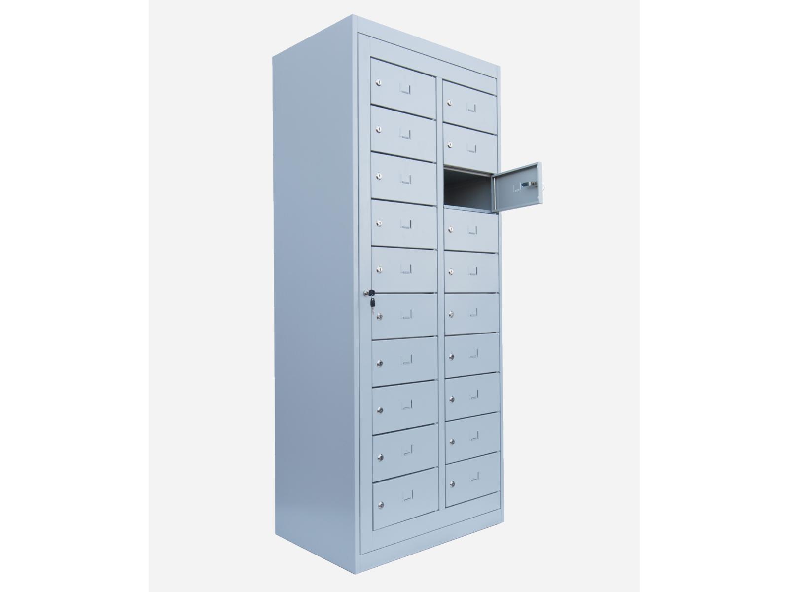 Spind Serie Ideal Spind - Verteilerschrank 2 Abteil / 20 Fächer