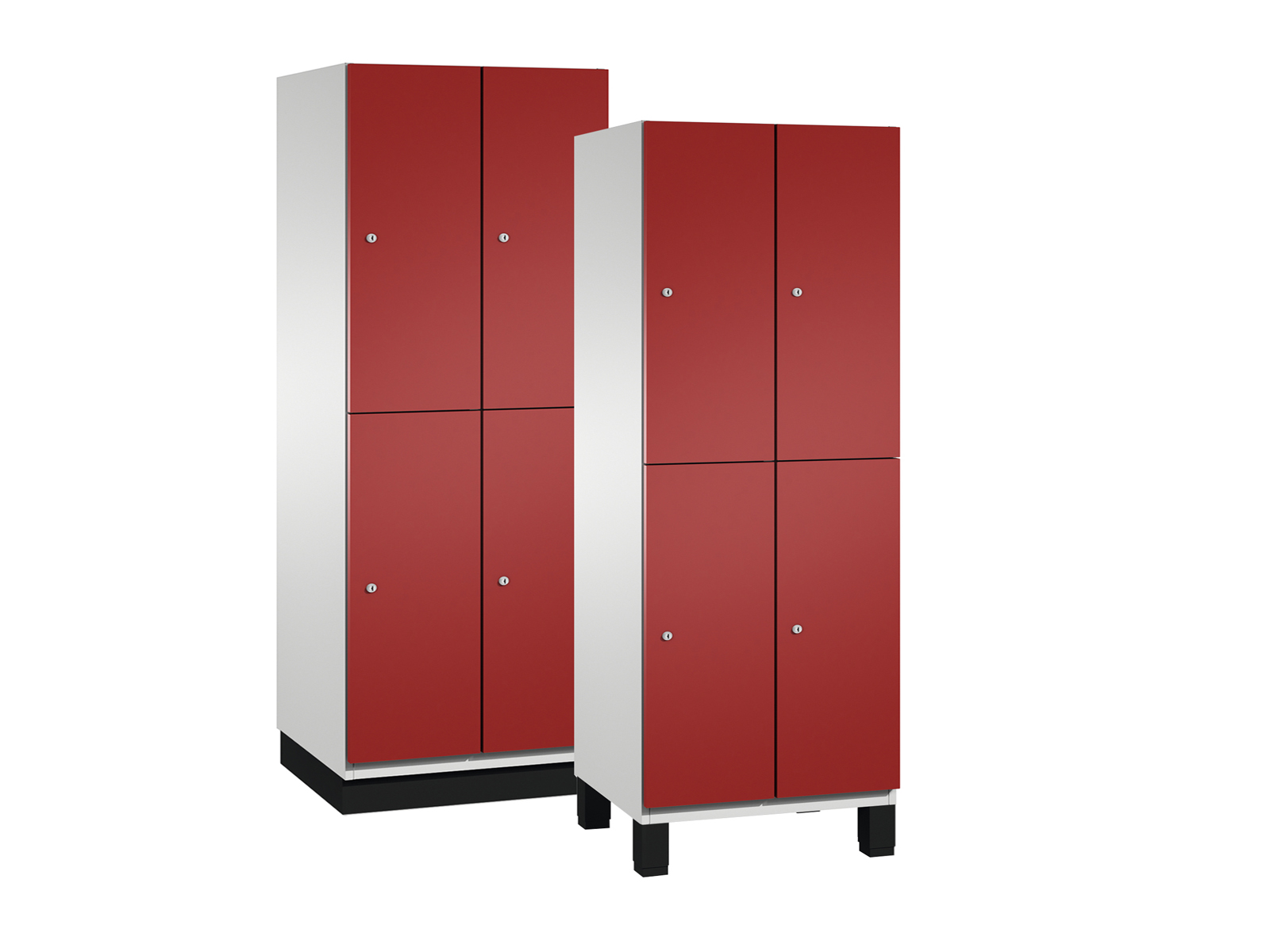 Spind Cambio doppelstöckig- 2 Abteilen 300mm Abteilbreite