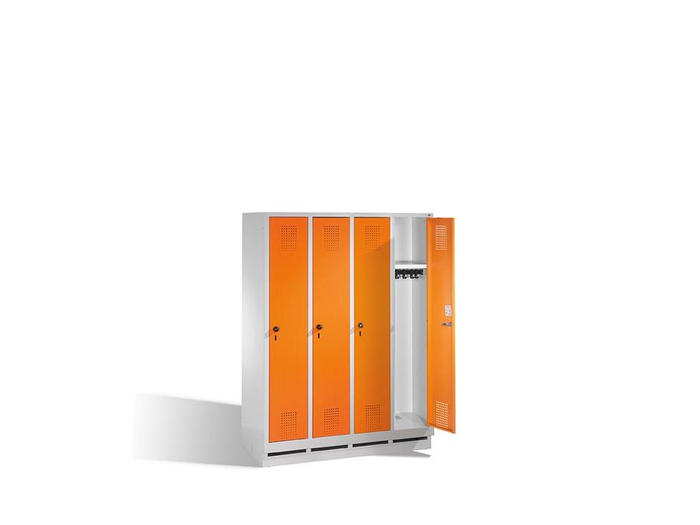 Spind Jonas - Garderobenschrank für Grundschulen - 4 Abteile