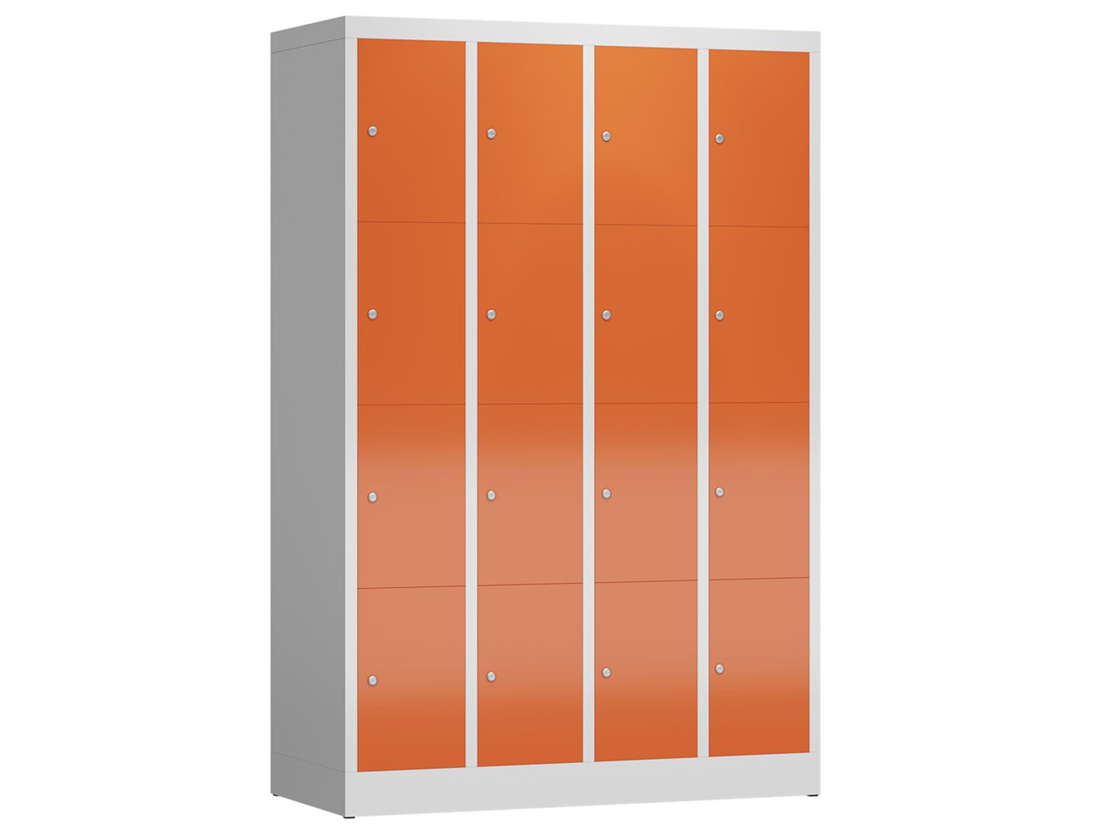 Schließfachschrank Serie Spindmax® Spind - 16 Fächer / 4 Abteil 300mm Abteilbreite