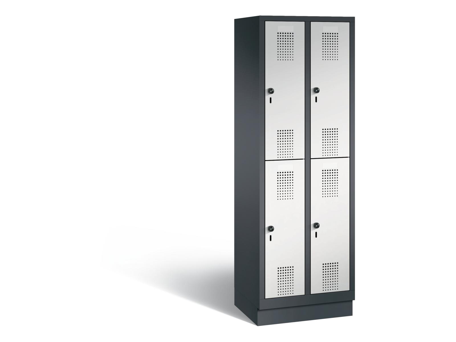 Spind doppelstöckig S3000 Evolo - 2 Abteile 300mm Abteilbreite