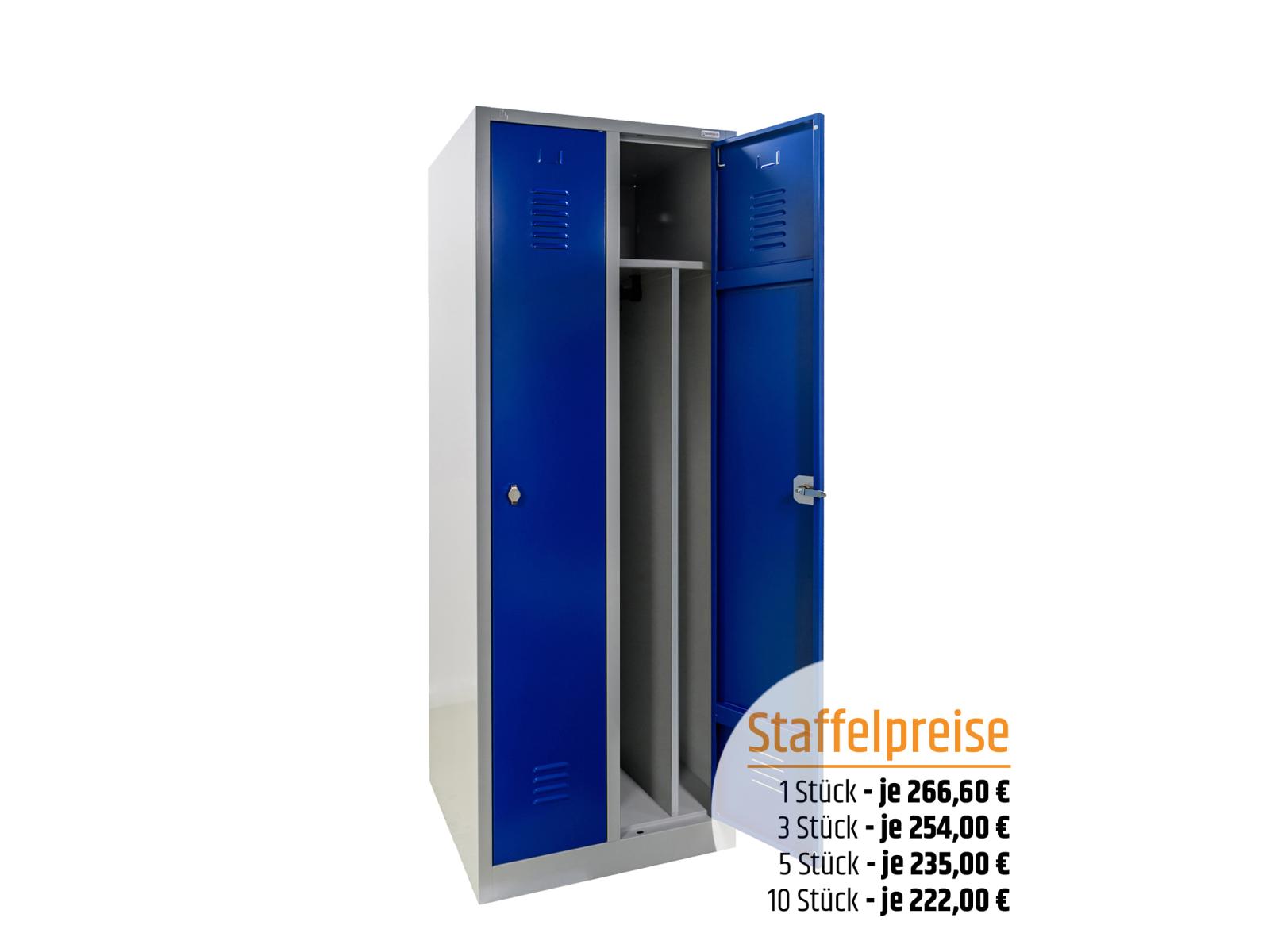 Spind Serie Ideal Spind - 2 Abteile 400mm Abteilbreite