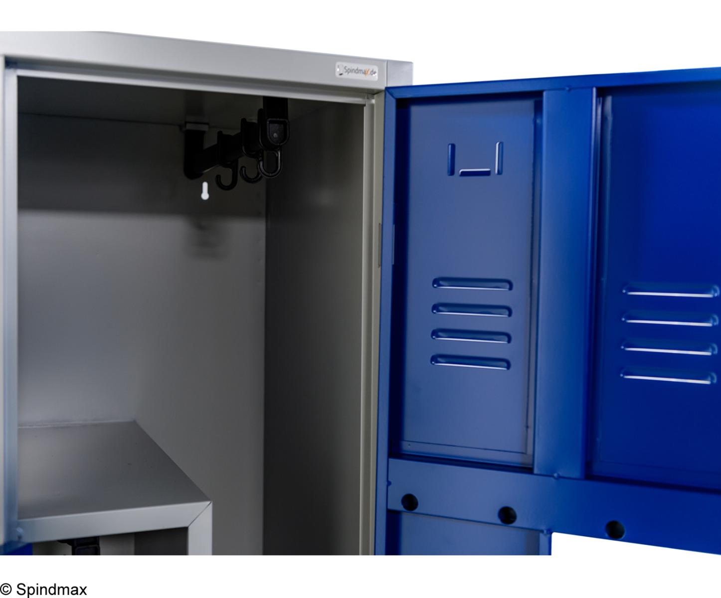 Z-Spind Spind Serie Ideal Spind mit Sitzbankuntergestell - 1 Abteil / 2 Fächer