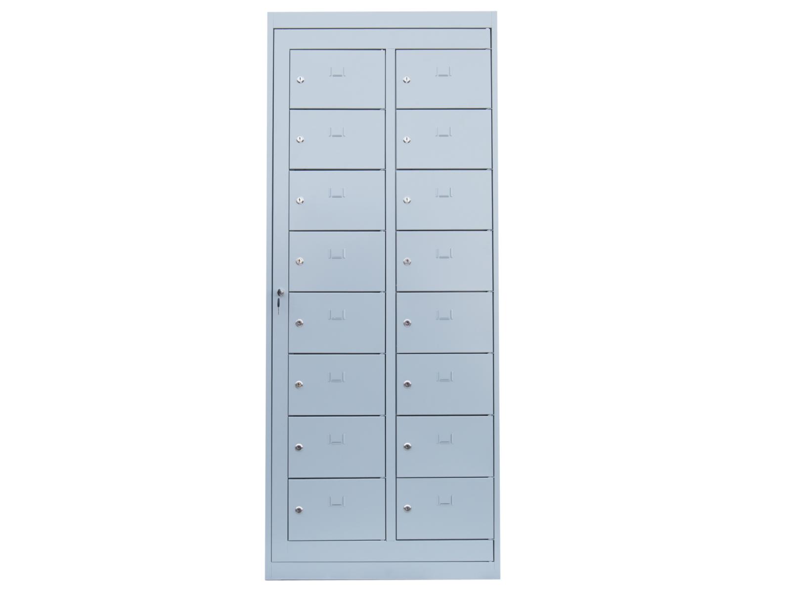 Spind Serie Ideal Spind - Verteilerschrank 2 Abteil / 16 Fächer