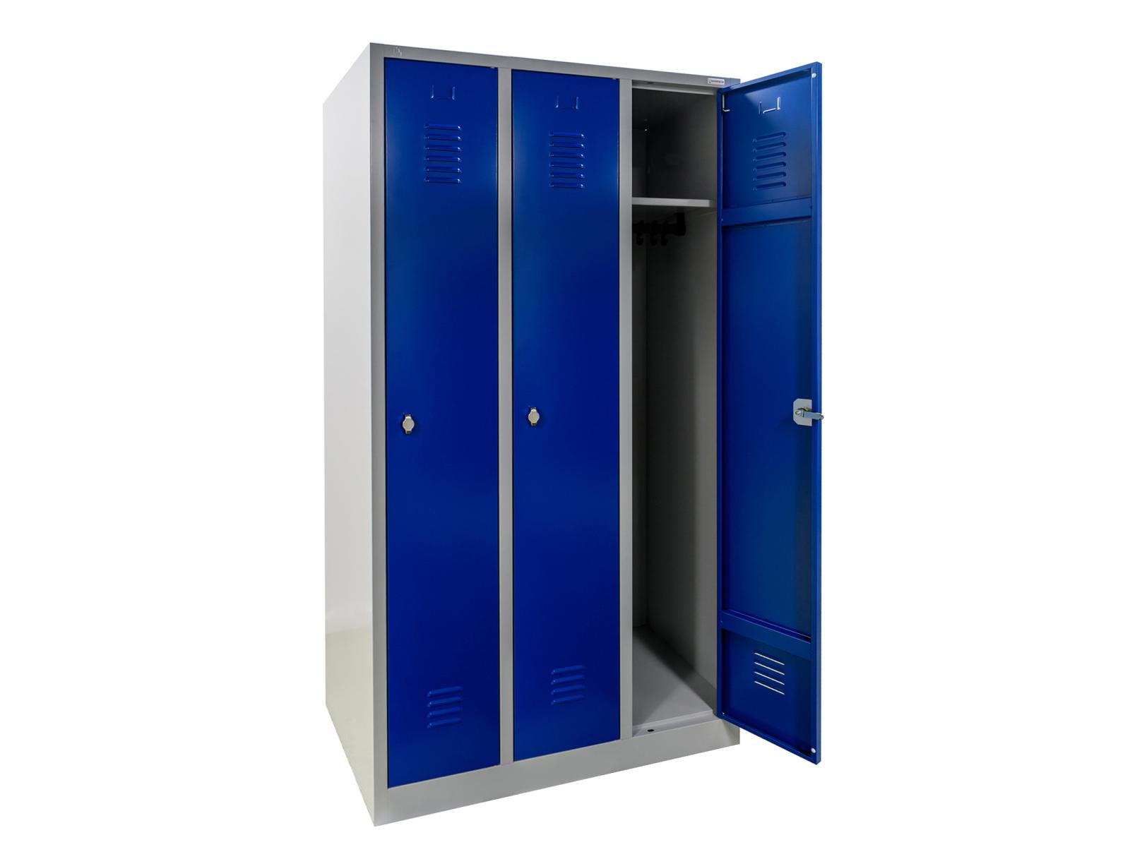 3 Stück Spind Serie IdealSpind - 3 Abteile 300mm Abteilbreite - Einzelpreis 275,00 EUR netto